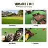 VEVOR Artifical Grass, 4 x 6 ft Rug Green Turf, 1.38"Fake Door Mat Outdoor Patio Lawn Decoration, Easy to Clean with Drainage Holes, Green - 4 of 4