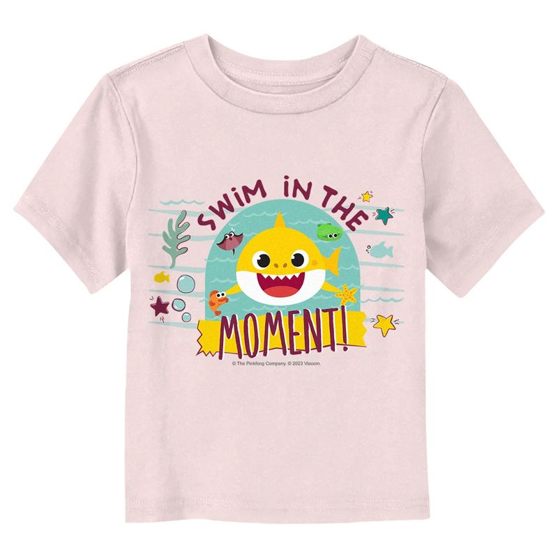 Toddler's Baby Shark Swim in the Moment T-Shirt, 1 of 4