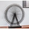 HomeRoots 27" Black Metal Tabletop Sculpture - 2 of 4