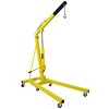 Syemin Lift Jacks 2 Ton Folding Engine Hoist Cherry Picker Shop Crane Hoist Lift, Heavy Duty Steel with 6 Iron Caster Wheels, Yellow, 63.5"*13"*6.3" - 2 of 4