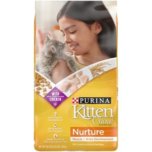 Purina Kitten Chow Nurture Kitten Muscle & Brain Development Chicken Flavor Dry Cat Food - 1 of 4