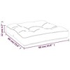 vidaXL Fabric Pallet Cushion in Gray Color, Weather-Resistant, UV Resistant, Soft Seating with Hollow Fiber - 3 of 4