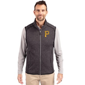 Pittsburgh Pirates Cutter & Buck Mainsail Sweater-Knit Mens Full Zip Vest - 1 of 1