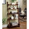 Vynxaria Transitional 5-Shelf Ladder Shelf Solid Wood, Oak Finish, for Books/Display (Ladder Shelf Only) - 3 of 4