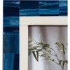Sagebrook Home 4" x 6" Decorative Photo Frame - Contemporary Resin Wood Navy Blue and White Geometric Design Picture Frame - Home - 4 of 4