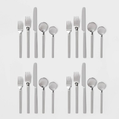 Squared Straight Flatware Set - Room Essentials™