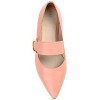 Journee Signature Womens Genuine Leather Emerence Loafer Pointed Toe Slip On Flats Rose 8 - 4 of 4