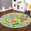 TROPOW Kids Play Rug, Non-Slip Educational Carpet ¨C Machine Washable Road Map Mat for Playroom & Classroom - 2 of 4