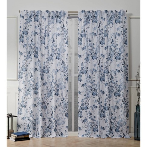 50 X84 Lillian Back Tab Light Filtering Window Curtain Panels