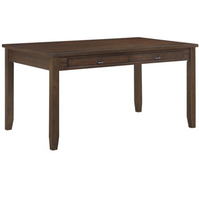 NicBex Dining Table 60" Transitional Rectangular Dark Cherry Finish Wooden Dining Table with 4 Drawers for Kitchen
