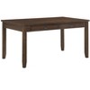 NicBex 55.5" Dining Table Set for 4 Brown Finish Rectangular Wooden Dining Table with 4 Chairs for Kitchen - 3 of 4