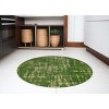 Green Abstract Non Skid Area Rug - 2 of 4