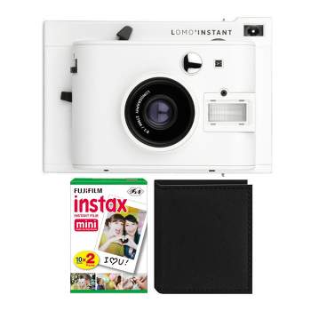 Lomography Lomo'Instant Mini White Camera with instax Film 2-Pack and Album