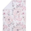 Lambs & Ivy Botanical Baby Watercolor Floral Pink Fleece Baby Blanket - 2 of 4