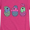 Girls' - Instant Message - Chicks In Eggs Fitted Short Sleeve Graphic T-Shirt - 2 of 4