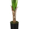 Monarch Specialties Artificial Plant 43 inch Tall Banana Tree Indoor Faux Fake Floor Greenery Potted Real Touch Decorative Green Leaves Black Pot - 3 of 4