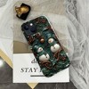 BONGEEK Case Compatible with iPhone 15Plus,Scratch Resistant Hybrid 6-Layer Hard Shell Bright Phone Case,Christmas Retro Snowman Green Colorful - 3 of 4