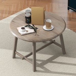 Whisen Round Extendable Wood Dining Table - 1 of 4