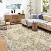 Vintage Area Rugs for Living Room, Washable Carpet Indoor Non Slip Large Area Rugs, Soft Low Pile Rug Foldable Floor Rug - 2 of 4