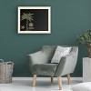 Trademark Fine Art Functional Chalkboard with Printed Artwork - Unknown 'Palm On Black I' Chalk Board Wall Sign - 4 of 4