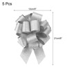 Unique Bargains Personalized Sparkly Gift Wrapping Large Pull Bows for Wedding Baskets 5 Pcs - 2 of 4