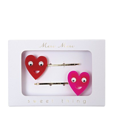 Meri Meri Happy Heart Hair Slides