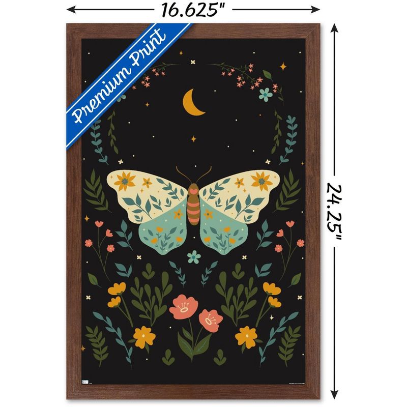 Trends International Cozy Joy - Boho Butterfly Framed Wall Poster Prints, 3 of 7