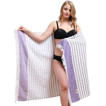 Vera Bradley Women's Cotton Looped Terry Beach Towel Summer Stars & Stripes  : Target