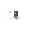 Black Bow Jewelry Sterling Silver Windmill Bead Charm - 2 of 3