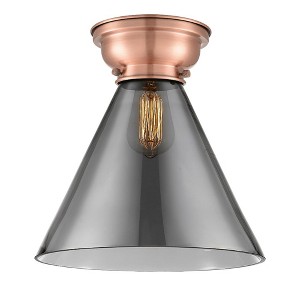 Cone - 1 Light Flush Mount In Industrial Style-11.4 Inches Tall and 12 Inches Wide - 1 of 1