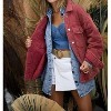 Women's Solid Mineral Wash Quilted Pockets Shacket - DAVI & DANI - 2 of 4