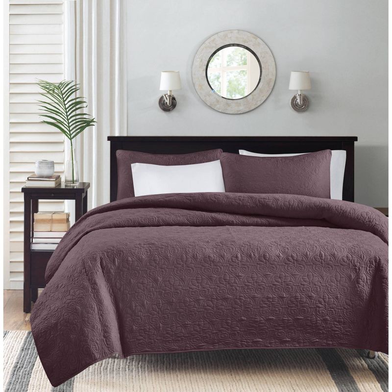 Madison Park Vancouver Reversible Coverlet Set, 1 of 15
