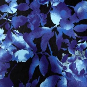 blue shadow floral