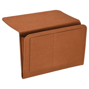 Unique Bargains Felt Bedside Organizer Bed Hanging Caddy 5 Pockets Hanging Bag 1 Pc - 1 of 3