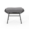 Modern Boho Ottoman Foot Stool Vanity Stool, Rectangle Montana Ottoman With Steel Legs, Foot Rest Ottoman Makeup Stool - 4 of 4