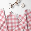 Bacati - Check Plaids Printed Coral Cotton Printed Single Window Curtain Panel - 2 of 4