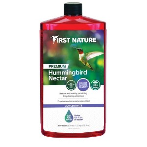 First Nature 3054 Red Hummingbird Nectar Concentrate (Makes 1 Gallon Feed) 32 oz. - 1 of 2