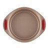 Rachael Ray 10 Piece Nonstick Bakeware Set with Handle Grips - Latte Brown with Cranberry Red - image 4 of 4