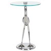 Birbiglia Bird Base Accent Table - Silver/Glass - Safavieh - 4 of 4