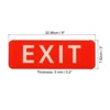 Unique Bargains Acrylic Self-Adhesive Decor Door Business Self-Adhesive Exit Sign 2 Pcs - 2 of 4