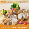 BRINJOY Mixing Bowls with Lids Set, 6 Piece Stainless Steel Nesting Storage Bowls for Kitchen, with Grater Attachments & Non-Slip Bottoms - 3 of 4