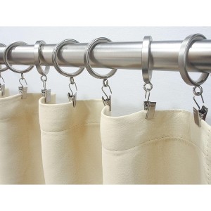 Linen Avenue Curtain Rod Decorative Drapery Rings - 1 of 4