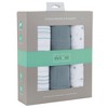 Ely's & Co. Cotton Muslin Swaddle Blanket  Blue Star Collection 3 Pack - 4 of 4