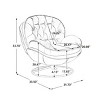 Swivel Accent Chair with Ottoman,Velvet Upholstered Wide Seat Living Room TV Lounge Chair,31.7" Modern Armchair-Baofuwish - 4 of 4