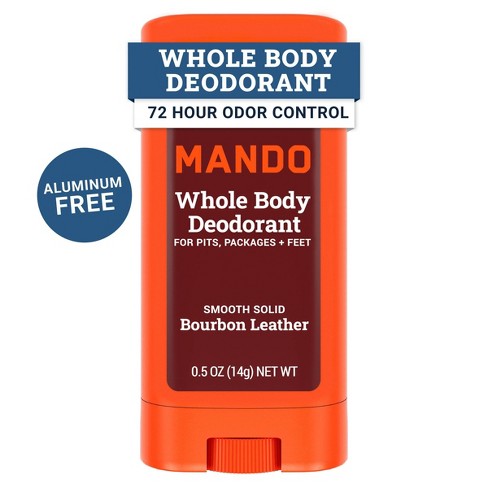 Mando Whole Body Deodorant - Men's Aluminum-Free Smooth Solid Stick Deodorant - Bourbon Leather - Trial Size - 0.5oz - image 1 of 4