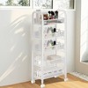 GustoWave 5-Tier Storage Rack with Rotating Wheels for Kitchen - 3 of 4