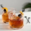 Viski Gunmetal Art Deco Cocktail Picks - Heavy Duty Toothpicks Stainless Steel Metal Drink Skewers Barware Accessories - Black 5inch Set of 4 - 2 of 4
