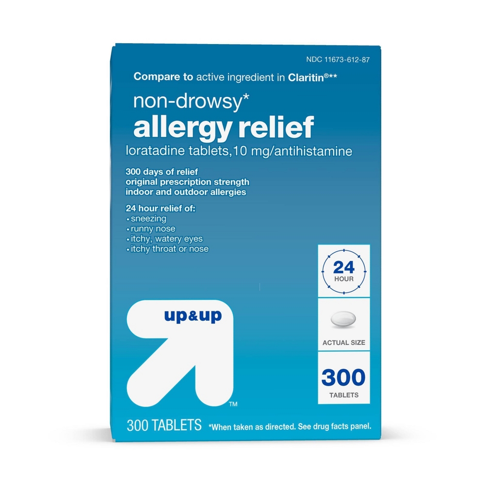 Loratadine Allergy Relief Tablets - 300ct - up &#38; up&#8482;