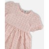 Deux par Deux Girl Plaid Puff Sleeve Dress Beige Pink - 4 of 4