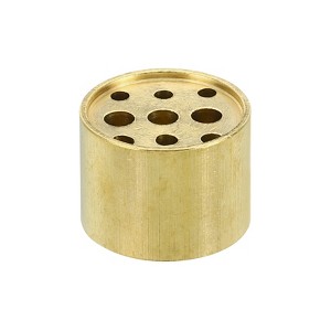 Unique Bargains Yoga Spa Home Office Brass Burner Stick Incense Holders with 9 Holes Gold - 1 of 4